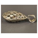 Sterling Silver Teardrop Pendant 925