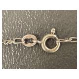 Elegant Sterling Silver Necklace Unique Chain Design