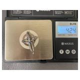 Sterling Silver Cross Pendant with Gemstones