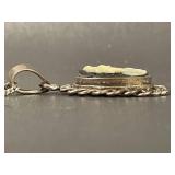 Beautiful Sterling Silver Cameo Pendant Necklace