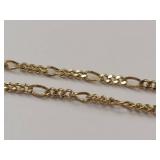 Sterling Silver Gold Tone Moon & Star Necklace