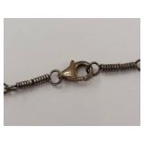 Beautiful Vintage Sterling Silver Pearl Necklace