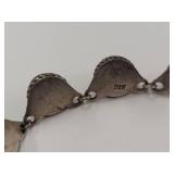 Beautiful Vintage Sterling Silver Amber Necklace