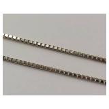 Sterling Silver Aqua Gem Teardrop Necklace