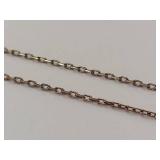 Sterling Silver Gold Tone Sparkling Pendant Necklace