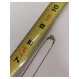 Sterling Silver Gold Tone Sparkling Pendant Necklace