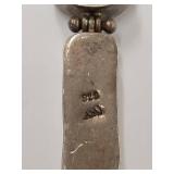 Elegant Sterling Silver Pendant with Pearl and Aqua Stone