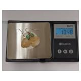 Sterling Silver Raw Citrine Gemstone Earrings