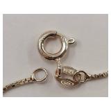 Sterling Silver Double Star Necklace