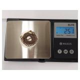 Sterling Silver Gold Tone Ball Chain Necklace