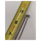 18 Sterling Silver Bead Rope Necklace