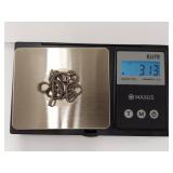 18 Sterling Silver Bead Rope Necklace