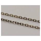 Sterling Silver Gold Tone Rhinestone Wishbone Necklace