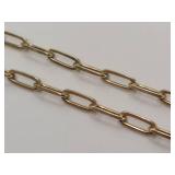 Sterling Silver Gold Tone Italian Chain Bracelet