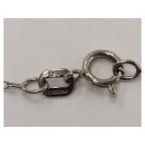 Sterling Silver Heart Cross Pendant Necklace with Pearl