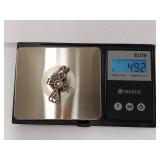 Sterling Silver Heart Cross Pendant Necklace with Pearl