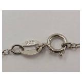 Sterling Silver Multi-Color Gemstone Necklace Pendant