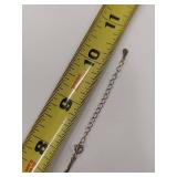 Sterling Silver Gold Tone Necklace Double Link Design