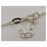 Elegant Sterling Silver Floral Chain Bracelet