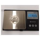 Elegant Sterling Silver Floral Chain Bracelet