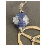 Sterling Silver Peace Necklace