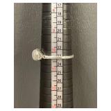 Sterling Silver Polished Stone Ring 925