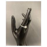 Sterling Silver Polished Stone Ring 925