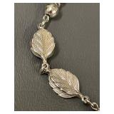 AMCO Sterling Silver Leaf Necklace