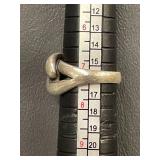 Sterling Silver 925 Knot Design Ring