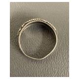 Vintage Sterling Silver Leaf Design Ring