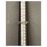 Sterling Silver Braided Ring Tested Silver