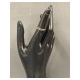 Sterling Silver Braided Ring Tested Silver