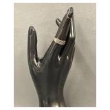 Vintage Sterling Silver Openwork Adjustable Ring