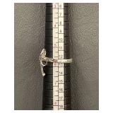 Sterling Silver Star Marcasite Ring 925 Tested