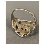 Vintage Sterling Silver Filigree Ring 10