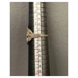 Vintage Sterling Silver Filigree Ring 10