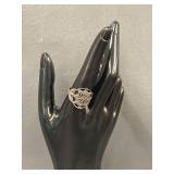 Vintage Sterling Silver Filigree Ring 10