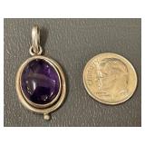 Sterling Silver Amethyst Pendant