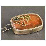 Sterling Silver Artistic Pendant Necklace