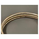 Sterling Silver Bangles Set of Three Tested