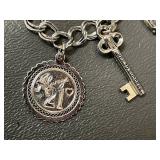 Sterling Silver Charm Bracelet, Tested