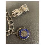 Sterling Silver Charm Bracelet, Tested