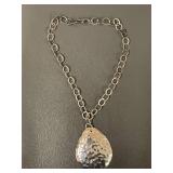 Handcrafted Hammered Sterling Silver Necklace