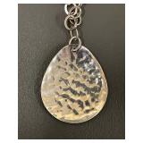 Handcrafted Hammered Sterling Silver Necklace