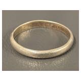 Sterling Silver 925 Band Ring Size 6.5 Classic Design