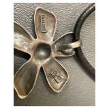Handmade Sterling Silver Flower Pendant