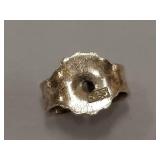 Sterling Silver Yellow Stone Earrings