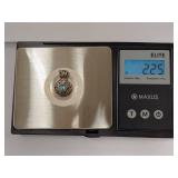 Sterling Silver Pendant with Blue Gemstone Centerpiece