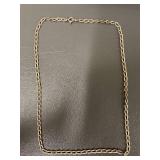 Sterling Silver Chain Necklace Vintage Style