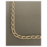 Sterling Silver Chain Necklace Vintage Style